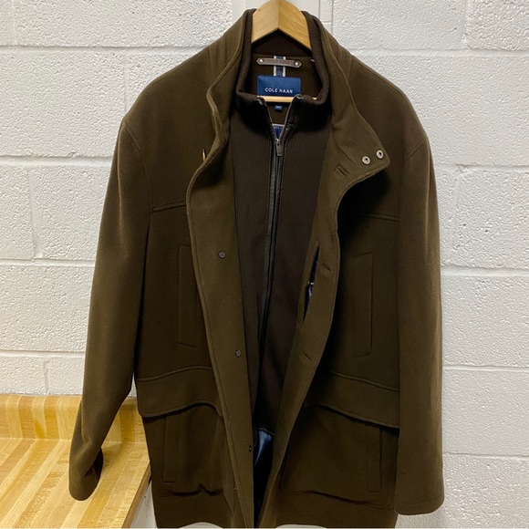 NWOT Cole Haan XXL Wool Coat - Picture 9 of 13